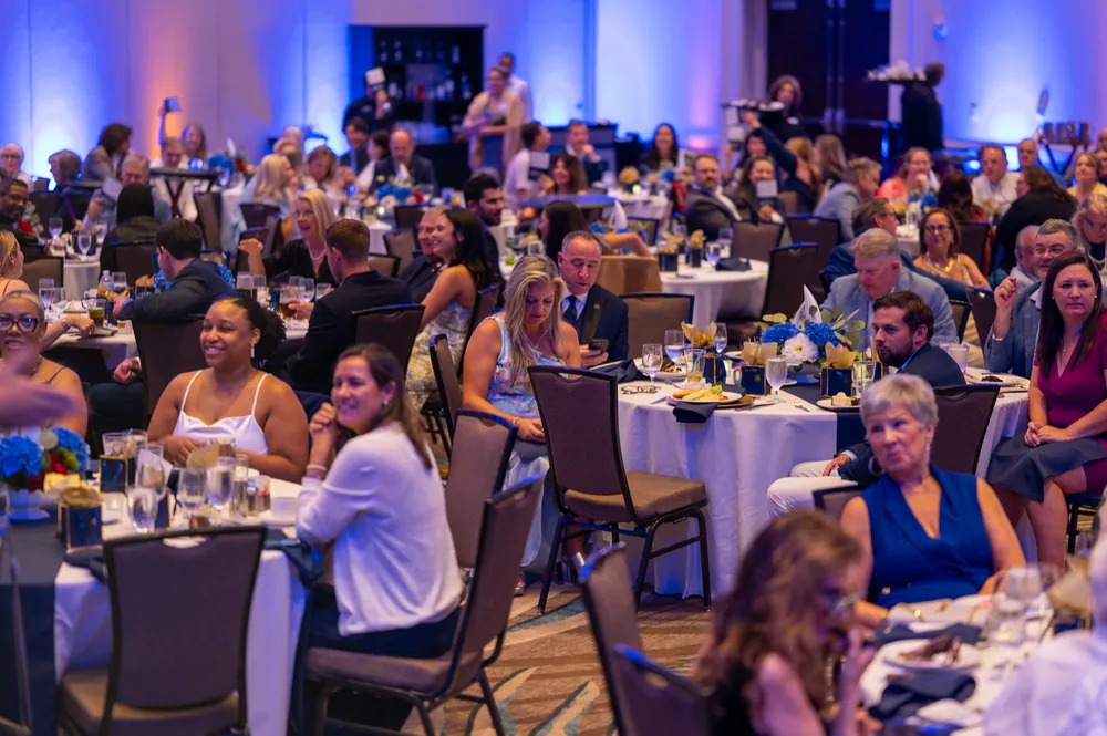 Guests fill the ballroom for an evening supporting The Lifeboat Project.
