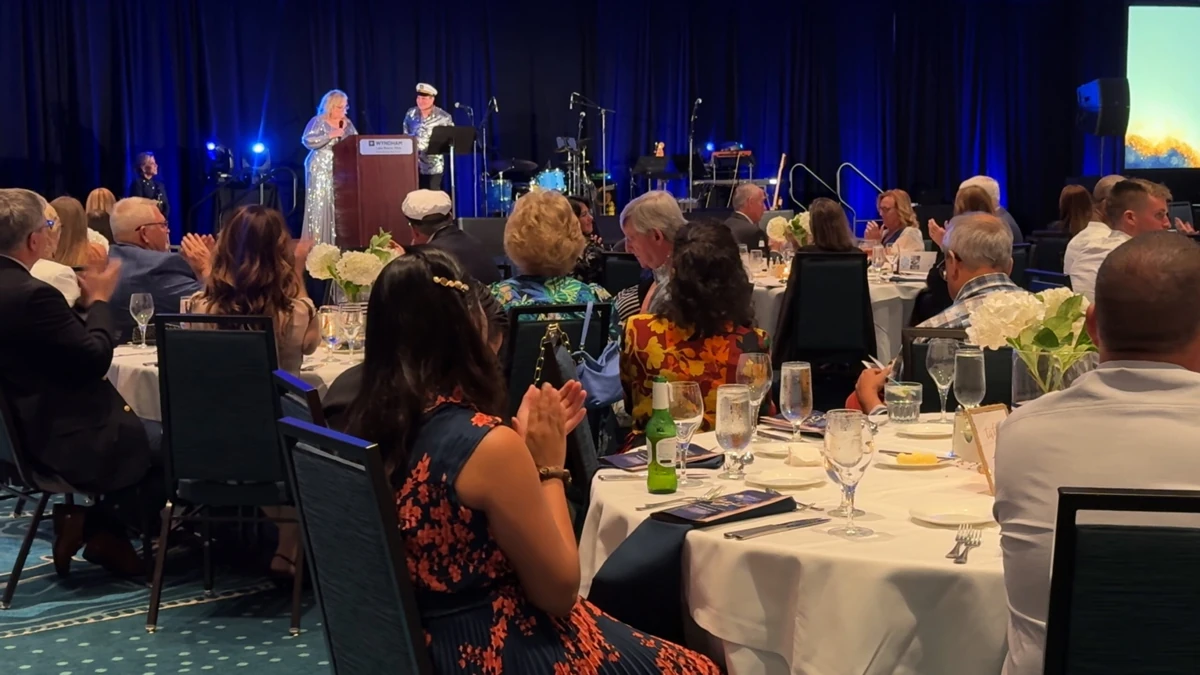 Program and guests at a previous Yacht Rock Benefit Bash